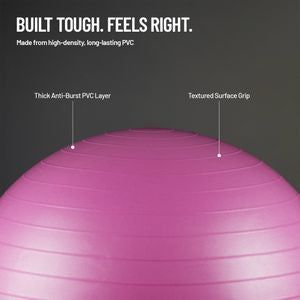 Axox Fitness Anti-Burst Gym Ball 55cm – PVC Exercise Ball for Core, Yoga & Rehab