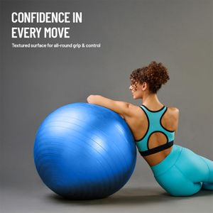 Axox Fitness Anti-Burst Gym Ball 65cm – PVC Exercise Ball for Core, Yoga & Rehab