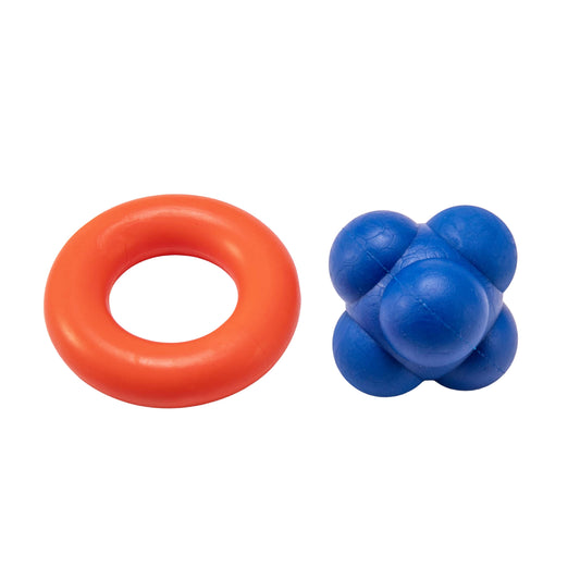 High-Bounce Reaction Ball with Grip Flex Ring