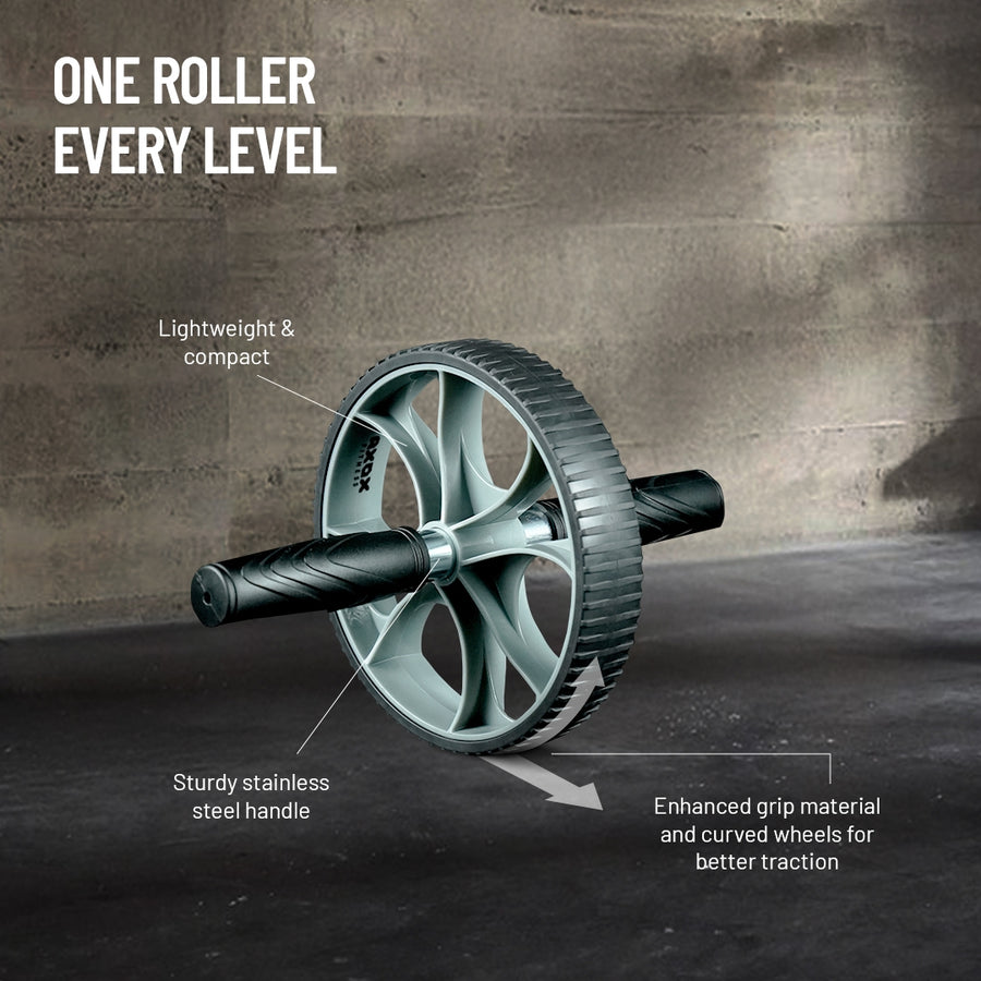 Axox Fitness Ab Roller Exercise Wheel – TPR Wheel & Steel Core | Core Trainer