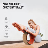 Axox Fitness Cork Yoga Wheel – Eco-Friendly Back Stretch & Flexibility Prop