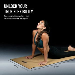Axox Fitness Cork & TPE Yoga Mat – Eco-Friendly Non-Slip | 183cm