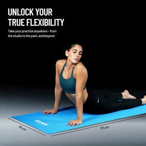 Axox Fitness Exercise & Yoga Mat 5mm – Non-Slip PVC | Blue