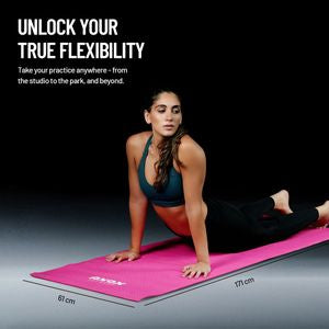 Axox Fitness Exercise & Yoga Mat 5mm – Non-Slip PVC | Pink