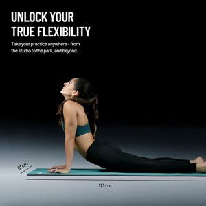 Axox Fitness Dual Color Yoga & Exercise Mat | NBR | 173x61cm | 10mm | Ribbed Grip