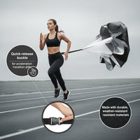 Axox Fitness Speed Running Chute | 360° Belt | Quick-Release | Sprint Resistance Training