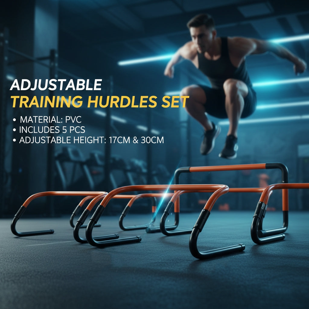 Agility Training Hurdles Set – Adjustable Speed Trainer
