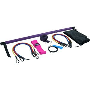 Axox Fitness Pilates Bar Kit | 96.5cm Bar | 3 Resistance Bands | Jump Rope & Yoga Strap