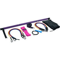 Axox Fitness Pilates Bar Kit | 96.5cm Bar | 3 Resistance Bands | Jump Rope & Yoga Strap