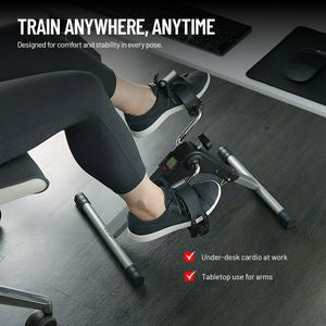 Axox Fitness EZ Bike Pedal Exerciser | Adjustable Resistance | LCD Display | Home & Office