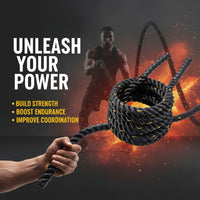 Power Training Rope 30ft – Heavy-Duty Battle Rope