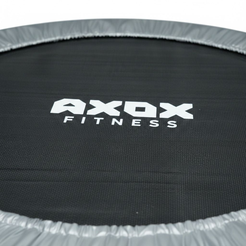 Axox Fitness Aerobic Bouncer Trampoline | 38-Inch | Silver Grey