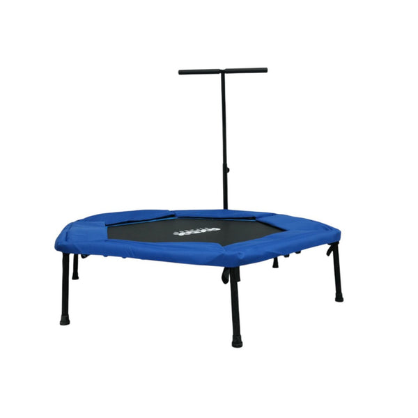 Axox Fitness 50-Inch Hexagonal Fitness Trampoline with Safety Handle | Black