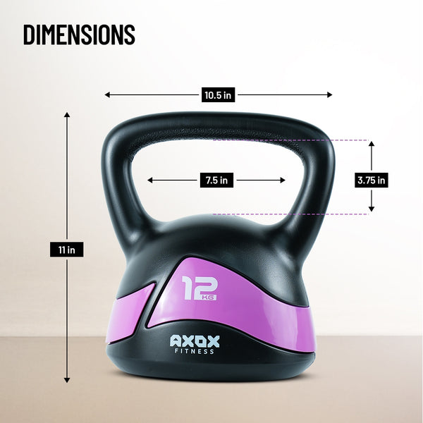 Axox Fitness Vinyl Kettlebell 12kg