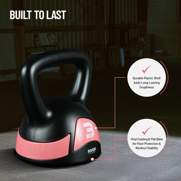 Axox Fitness Vinyl Kettlebell 3kg