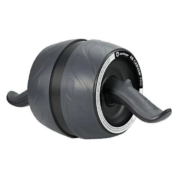 Harbinger Ab Carver Pro Wheel | Core & Oblique Trainer | Kinetic Engine Resistance | Non-Slip Ergonomic Handles | Knee Pad Included