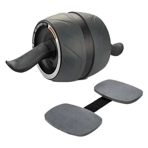 Harbinger Ab Carver Pro Wheel | Core & Oblique Trainer | Kinetic Engine Resistance | Non-Slip Ergonomic Handles | Knee Pad Included