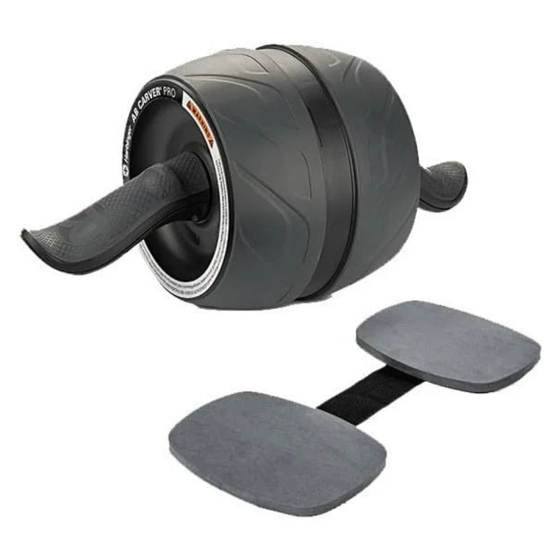 Harbinger Ab Carver Pro Wheel | Core & Oblique Trainer | Kinetic Engine Resistance | Non-Slip Ergonomic Handles | Knee Pad Included