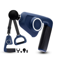 Physio Pro Massage Gun - Deep Tissue Percussion Therapy, 6 Intensity Levels, Stretch Belt - Portable & Rechargeable