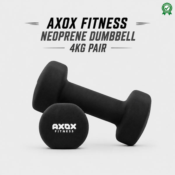 Axox Fitness Neoprene Dumbbell | 4kg Pair