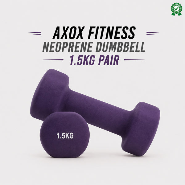 Axox Fitness Neoprene Dumbbell | 1.5kg Pair |