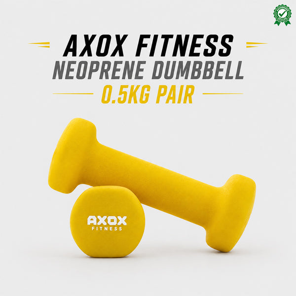 Axox Fitness Neoprene Dumbbell | 0.5kg Pair