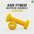 Axox Fitness Neoprene Dumbbell | 0.5kg Pair