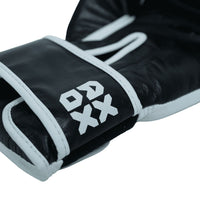 Leather Boxing Gloves for Training – White/Black | 4 Oz