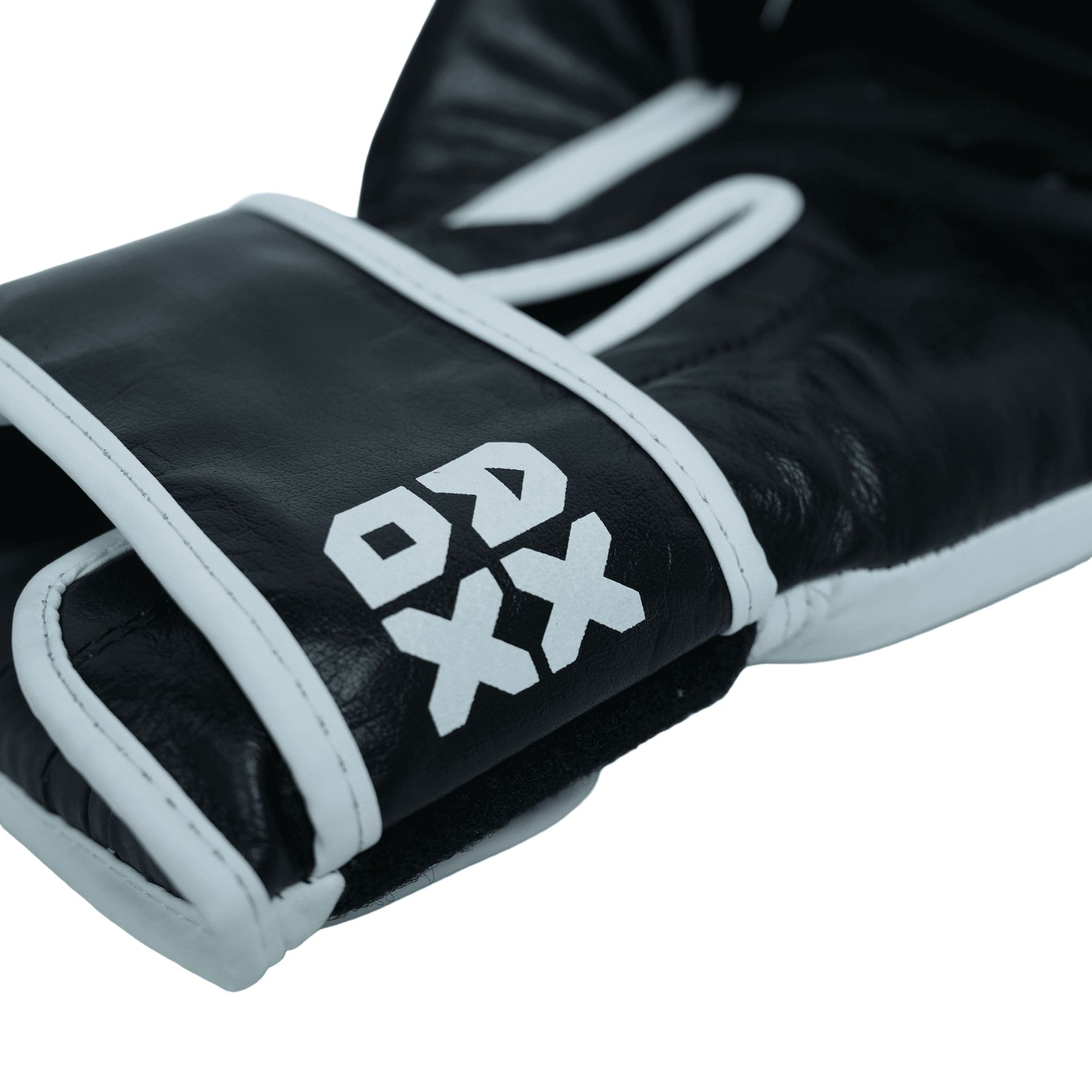 Leather Boxing Gloves for Training – White/Black | 6 Oz