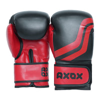 PVC Boxing Gloves Black/Red 4 Oz