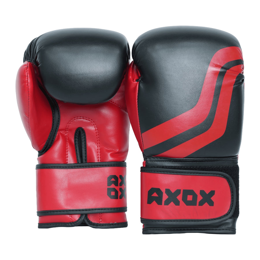 PVC Boxing Gloves Black/Red 4 Oz