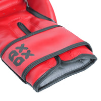 PVC Boxing Gloves - Black/Red | 8 Oz
