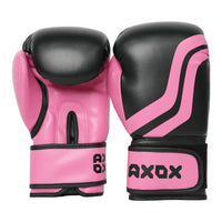 PVC Boxing Gloves Pink/Black 10 Oz