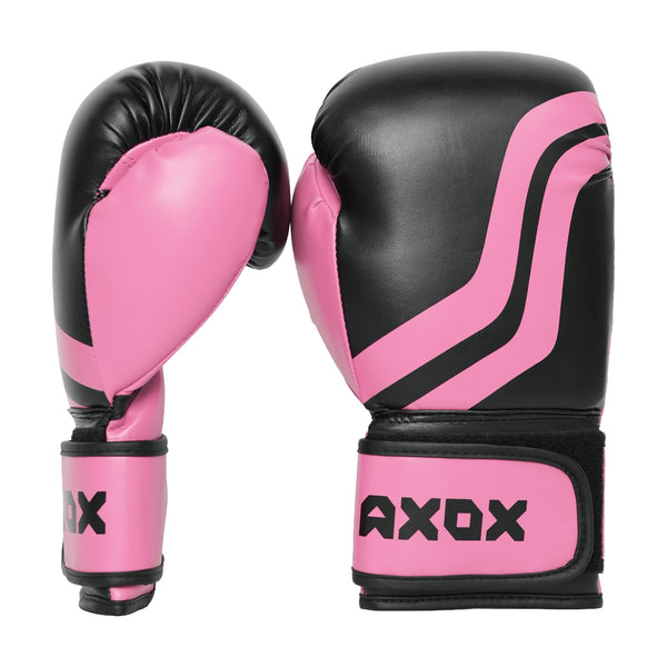 PVC Boxing Gloves - Pink/Black | 4 Oz
