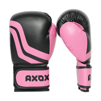 PVC Boxing Gloves - Pink/Black | 4 Oz