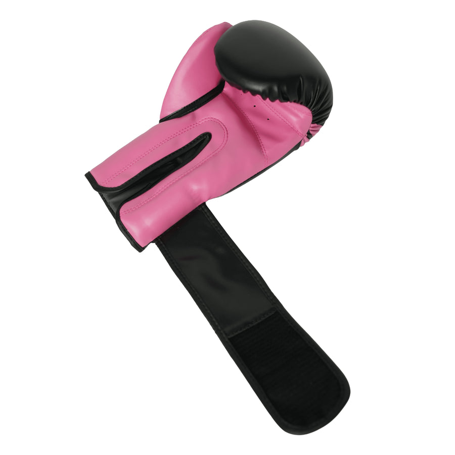 PVC Boxing Gloves - Pink/Black | 4 Oz