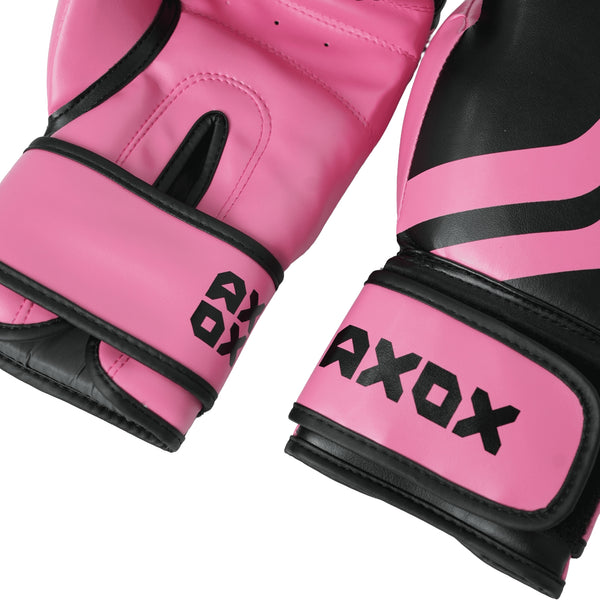 PVC Boxing Gloves - Pink/Black | 4 Oz