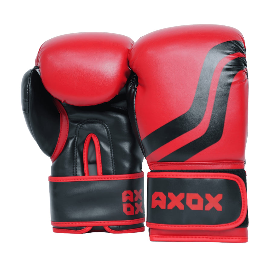 PVC Boxing Gloves Red/Black 6 Oz