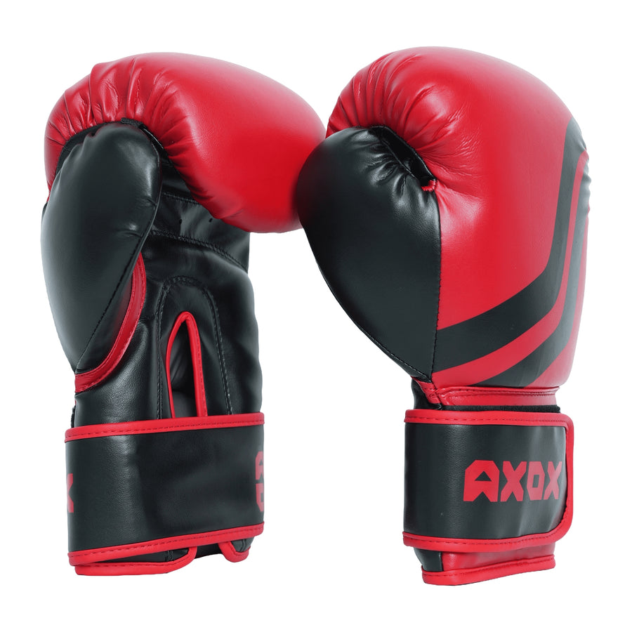 PVC Boxing Gloves - Red/Black | 8 Oz