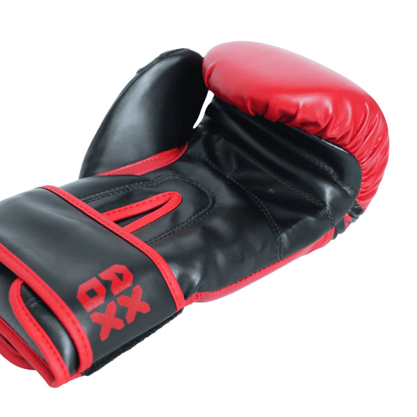 PVC Boxing Gloves - Black/Red | 10 Oz