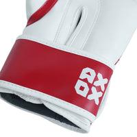 PVC Boxing Gloves - White/Red | 4 Oz