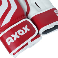 PVC Boxing Gloves - White/Red | 6 Oz