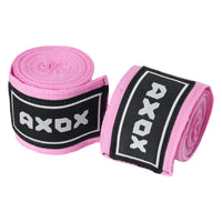 Axox Fitness Cotton/Nylon Hand Wraps – 4M (Pair) | Pink