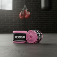 Axox Fitness Cotton/Nylon Hand Wraps – 4M (Pair) | Pink