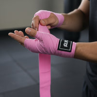 Axox Fitness Cotton/Nylon Hand Wraps – 4M (Pair) | Pink