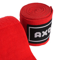 Axox Fitness Cotton/Nylon Hand Wraps – 4M (Pair) | Red
