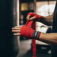Axox Fitness Cotton/Nylon Hand Wraps – 4M (Pair) | Red