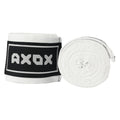 Axox Fitness Cotton/Nylon Hand Wraps – 4M (Pair) | White