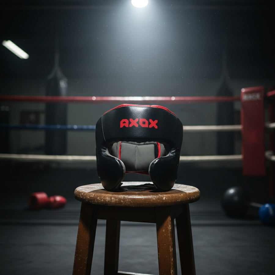 Axox Fitness Leather Boxing Head Guard – SM
