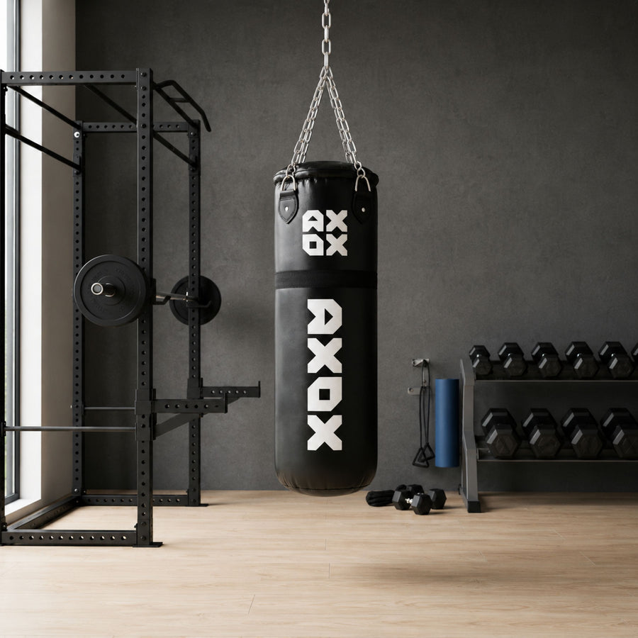 Axox Fitness Leather Filled Punching Bag – 60KG